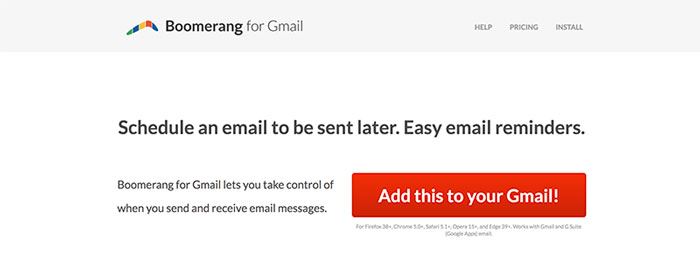 Boomerang for Gmail