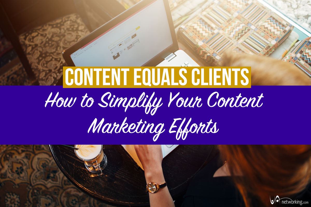 Content Equals Clients: How to Simplify Your Content Marketing Efforts